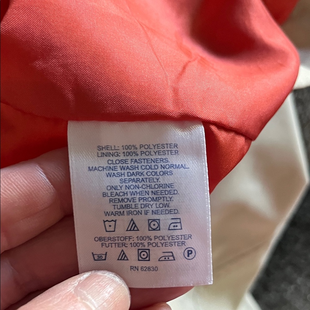 Lands' End Beige Trench Coat - 1x - Picture 4 of 5